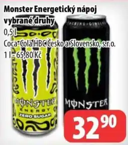 Partner Maloobchodní síť Monster Energetický nápoj nabídka