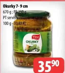 Partner Maloobchodní síť Okurky 7-9 cm nabídka