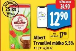 Albert Albert Trvanlivé mléko 3,5% nabídka