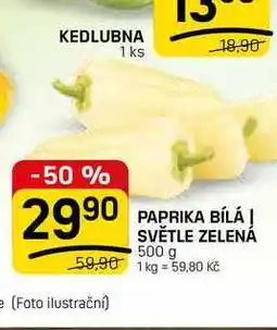 Flop PAPRIKA BÍLÁ! SVĚTLE ZELENÁ nabídka