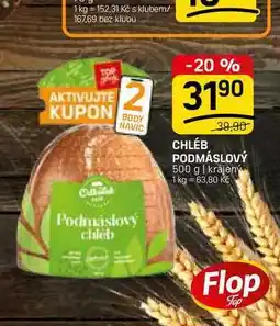 Flop CHLÉB PODMÁSLOVÝ 500 g | krájený nabídka