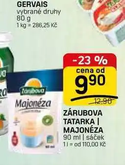Flop ZÁRUBOVA TATARKA | MAJONÉZA 90 ml | sáček nabídka