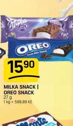 Flop MILKA SNACK | OREO SNACK nabídka