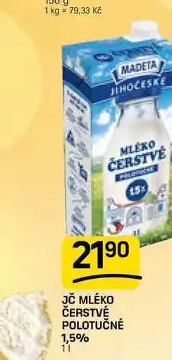 Flop JČ MLÉKO ČERSTVÉ POLOTUČNÉ 1,5% nabídka