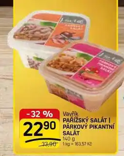 Flop PAŘÍŽSKÝ SALÁT | 2290 PÁRKOVÝ PIKANTNÍ SALÁT nabídka