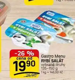Flop RYBÍ SALÁT vybrané druhy nabídka