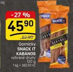 Flop SNACK IT KABANOS vybrané druhy nabídka