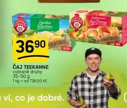 Flop ČAJ TEEKANNE vybrané druhy nabídka