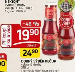 Flop DOBRÝ VÝBĚR KEČUP vybrané druhy nabídka