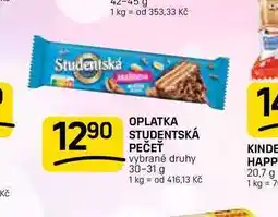 Flop OPLATKA STUDENTSKÁ PEČEŤ vybrané druhy nabídka