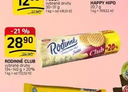 Flop RODINNÉ CLUB vybrané druhy nabídka
