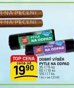 Flop PYTLE NA ODPAD DOBRÝ VÝBĚR PYTLE NA ODPAD 35l, 15 ks nabídka