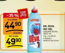Flop DR. DEVIL WC GEL vybrané druhy nabídka