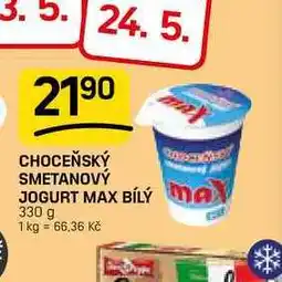 Flop CHOCEŇSKÝ SMETANOVÝ JOGURT MAX BÍLÝ nabídka