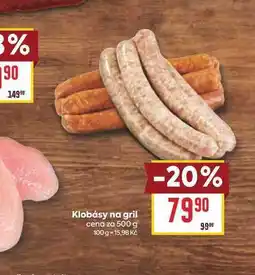 Billa Klobásy na gril cena za nabídka