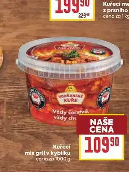 Billa Kuřecí mix gril v kyblíku cena za nabídka