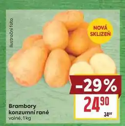 Billa Brambory konzumní rané volné nabídka