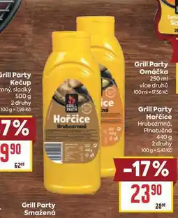 Billa Grill Party Hořčice Hrubozrnná, Plnotučná nabídka
