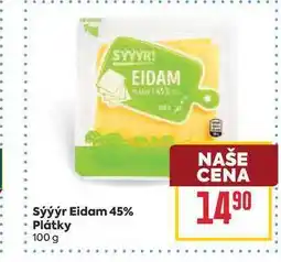 Billa Sýýýr Eidam 45% Plátky nabídka