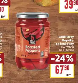 Billa Grill Party Papriky pečené řezy 650/400 g nabídka
