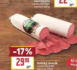 Billa Polický uherák z pultu lahůdek cena za nabídka