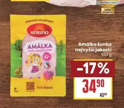 Billa Amálka šunka nejvyšší jakosti nabídka