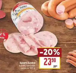 Billa Sport šunka z pultu lahůdek cena za nabídka