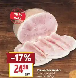 Billa Zámecká šunka z pultu lahůdek cena za nabídka