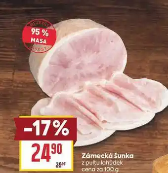 Billa Zámecká šunka z pultu lahůdek cena za nabídka