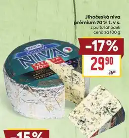 Billa Jihočeská niva prémium 70% t. vs. z pultu lahůdek cena za nabídka