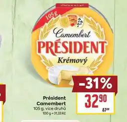 Billa Président Camembert nabídka