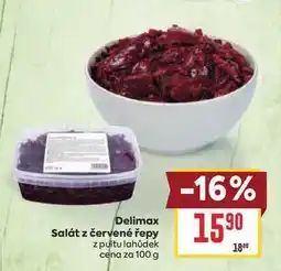 Billa Delimax Salát z červené řepy z pultu lahůdek cena za nabídka