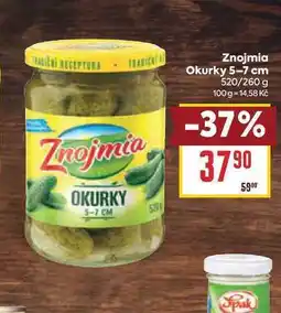 Billa Znojmia Okurky 5-7 cm 520/260 g nabídka