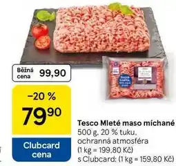 Tesco Tesco Mleté maso míchané, 500 g, 20% tuku nabídka
