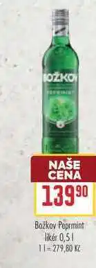 Billa Božkov Permint likér nabídka