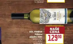 Billa SOL VINEUS Ράιανα pozdní sběr polosuché nabídka