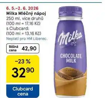 Tesco Milka Mléčný nápoj, 250 ml, více druhů nabídka
