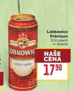 Billa Lobkowicz Prémium 0,51, plech nabídka