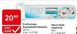 Tesco ProFormula Kosmetické tampóny, 120 ks nabídka