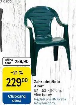 Tesco Zahradní židle Alba, 57 × 53 × 86 cm, více barev nabídka
