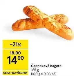Tesco Česneková bageta nabídka