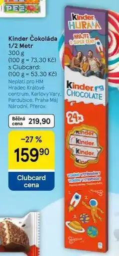 Tesco Kinder Čokoláda 1/2 Metr nabídka