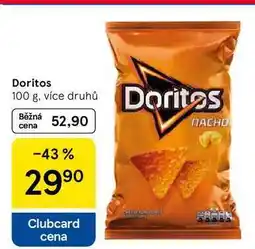 Tesco Doritos, 100 g, více druhů nabídka