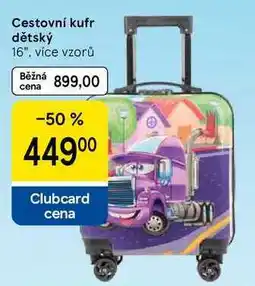 Tesco Cestovní kufr dětský 16, více vzorů nabídka
