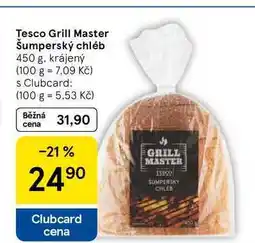 Tesco Tesco Grill Master Šumperský chléb, 450 g. krájený nabídka
