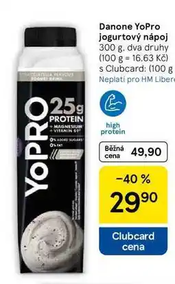 Tesco Danone YoPro jogurtový nápoj, 300 g, dva druhy nabídka