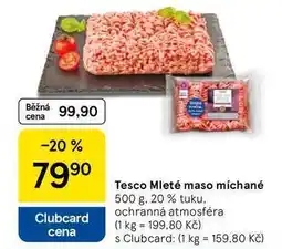 Tesco Tesco Mleté maso míchané, 500 g. 20 % tuku nabídka