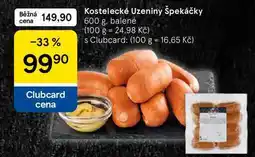 Tesco Kostelecké Uzeniny Špekáčky, 600 g, balené nabídka