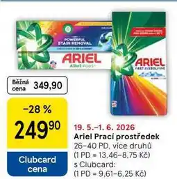 Tesco Ariel Prací prostředek, 26-40 PD, více druhů nabídka
