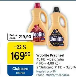 Tesco Woolite Prací gel, 45 PD, více druhů nabídka